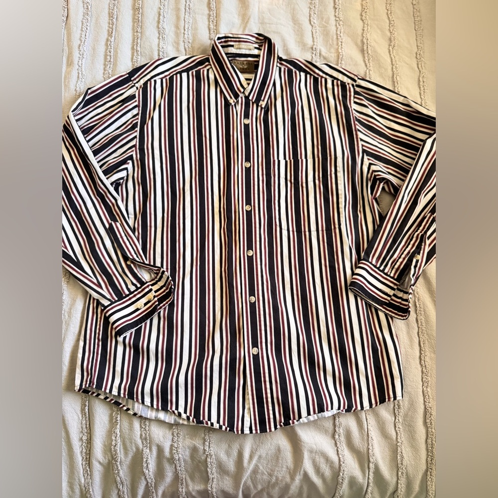Vintage 100% Cotton Natural Issue Button Down